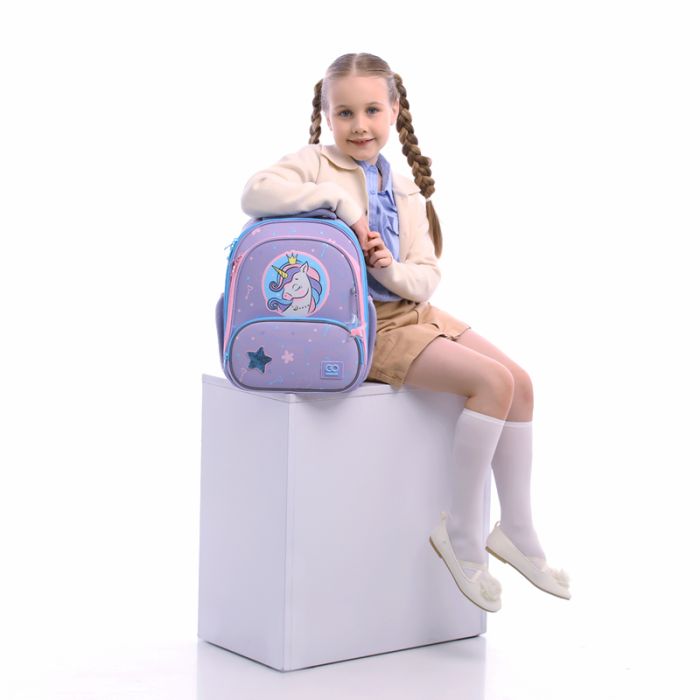Рюкзак GoPack Education каркасний GO25-597M-3 Fairytale Unicorn