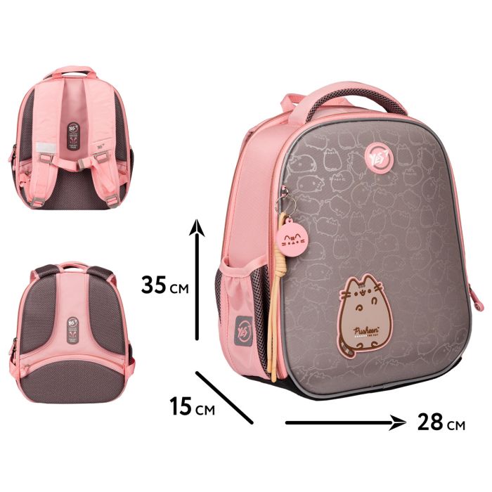 Рюкзак шкільний каркасний YES H-100 "Pusheen Fatty" 35*28*15см., 559851