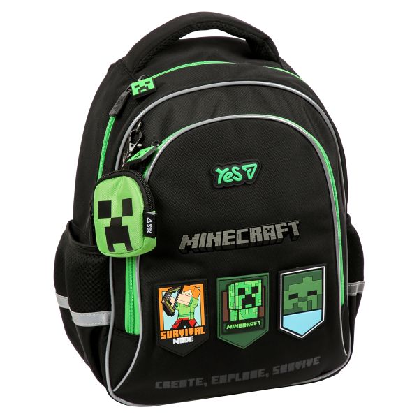 Рюкзак шкільний YES S-115M Minecraft Mode 38,5х26х14см., 550298