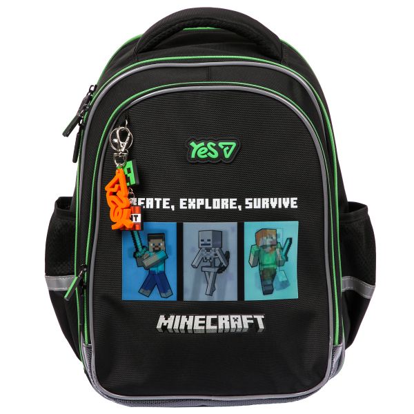 Рюкзак шкільний YES S-111M Minecraft Reality 38х27х18см., 550244