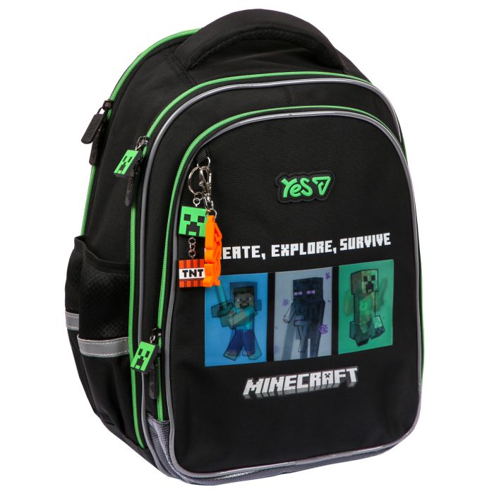 Рюкзак шкільний YES S-111M Minecraft Reality 38х27х18см., 550244