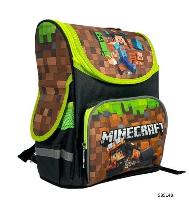 Рюкзак Leader 989148 Minecraft короб ортопед 34х26х15см