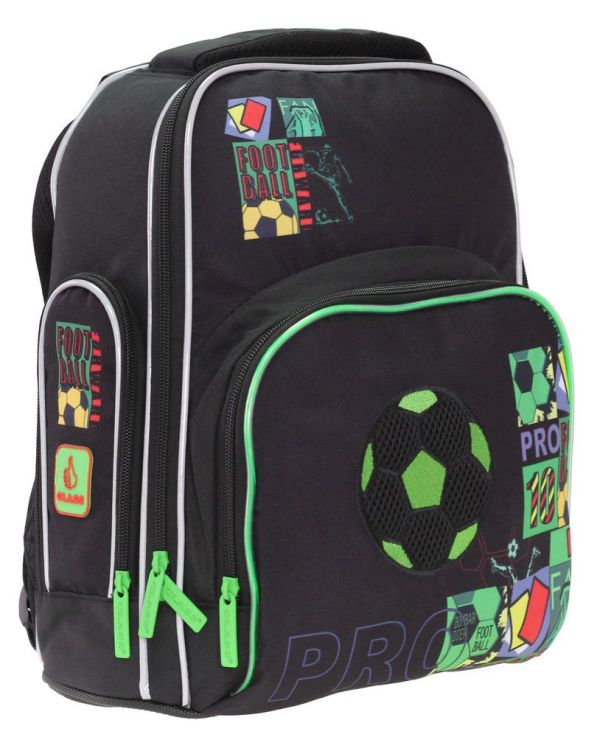Рюкзак шкільний напівкаркасний SmartCase "Football", 1 відд., 36*29*17см, 2225C Class