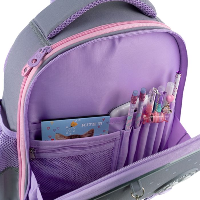 Рюкзак шкільний напівкаркасний GoPack Education Cute Kitty GO26-165S-3