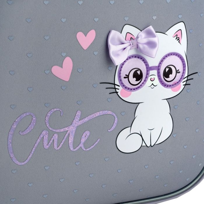 Рюкзак шкільний напівкаркасний GoPack Education Cute Kitty GO26-165S-3