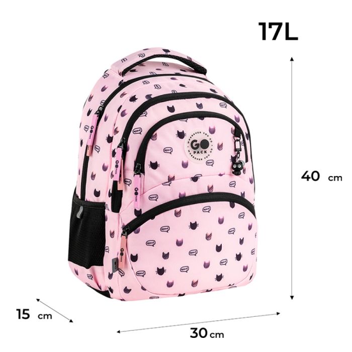 Рюкзак шкільний GoPack Education Meow Cats GO26-175M-1