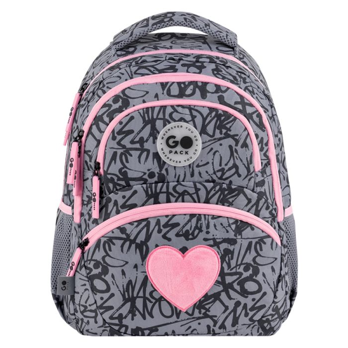 Рюкзак шкільний GoPack Education Fluffy Heart GO26-175M-4
